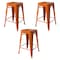 Amerihome Loft Orange 24" Metal Bar Stool, PK3 BS24ORNG3 - alternate 1
